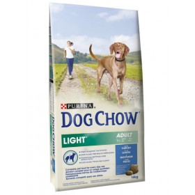 Суха храна за куче Purina Dog Chow Light Adult с пуйка 14кг.